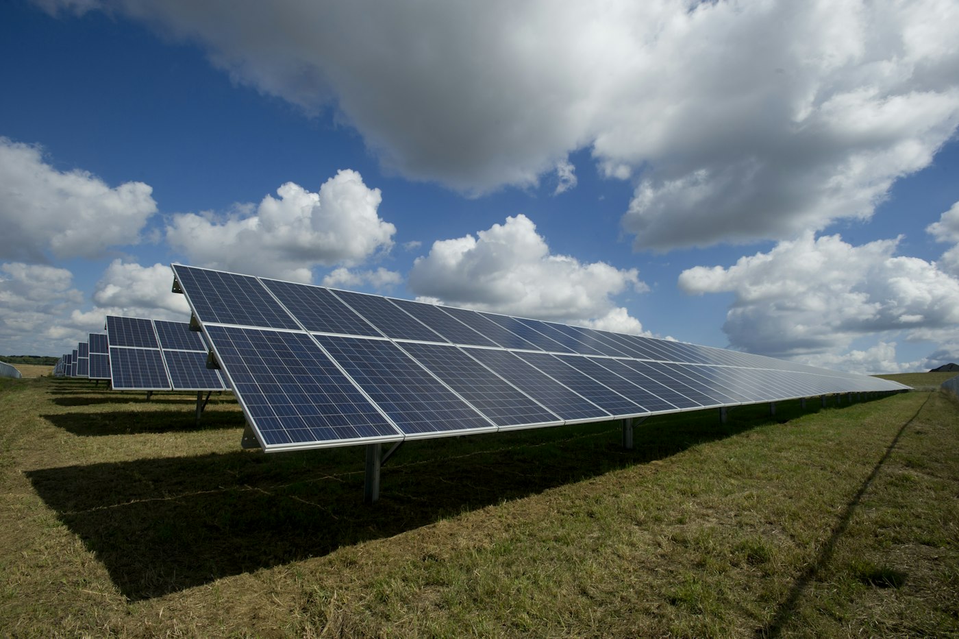 Solar panel array inspection view