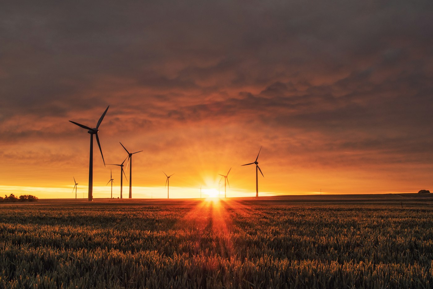 Wind turbines inspection aerial